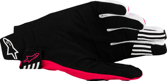 Alpinestars Techstar MX Gloves - Black/Fluo Pink