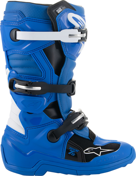 Alpinestars Youth Tech 7S Boots - Blue/Black/White