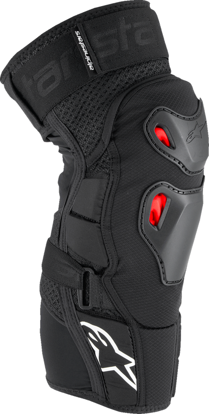 ALPINESTARS Bionic Pro Plasma Knee Protectors - Black/Red/White - L/XL 6503125-132-LXL