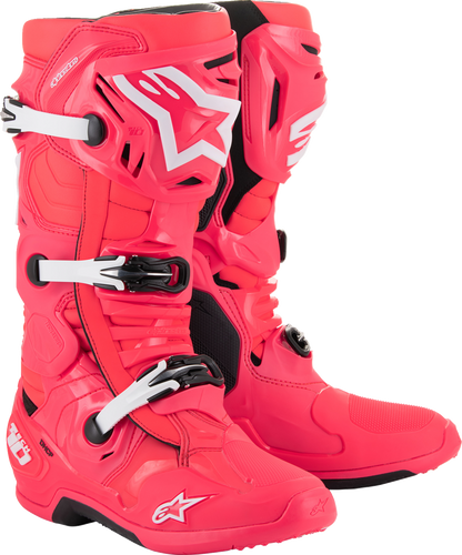 Alpinestars Tech 10 Boots - Diva Pink/White