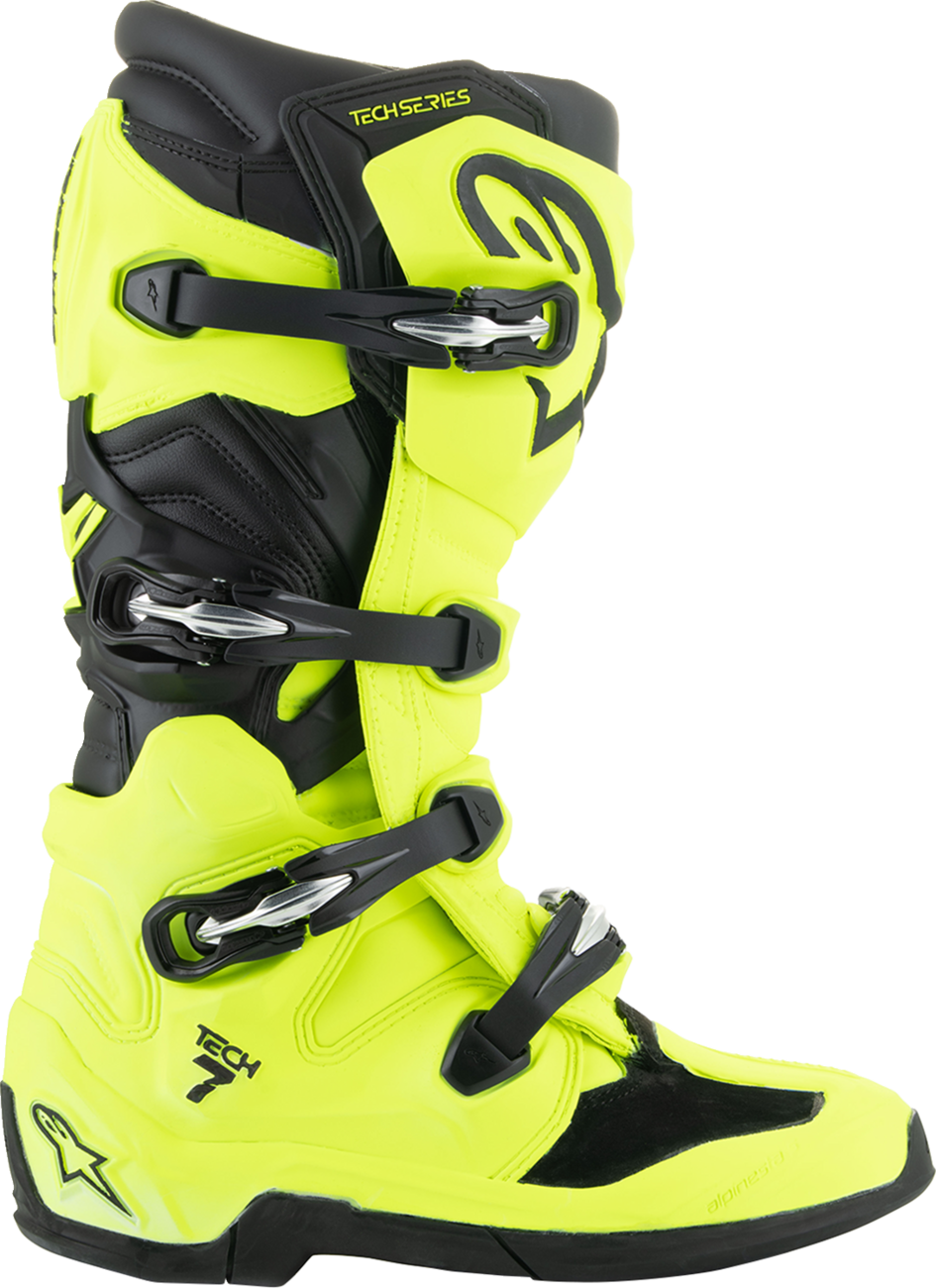 ALPINESTARS Tech 7 Boots - Fluorescent Yellow/Black - US 10 2012025-551-10