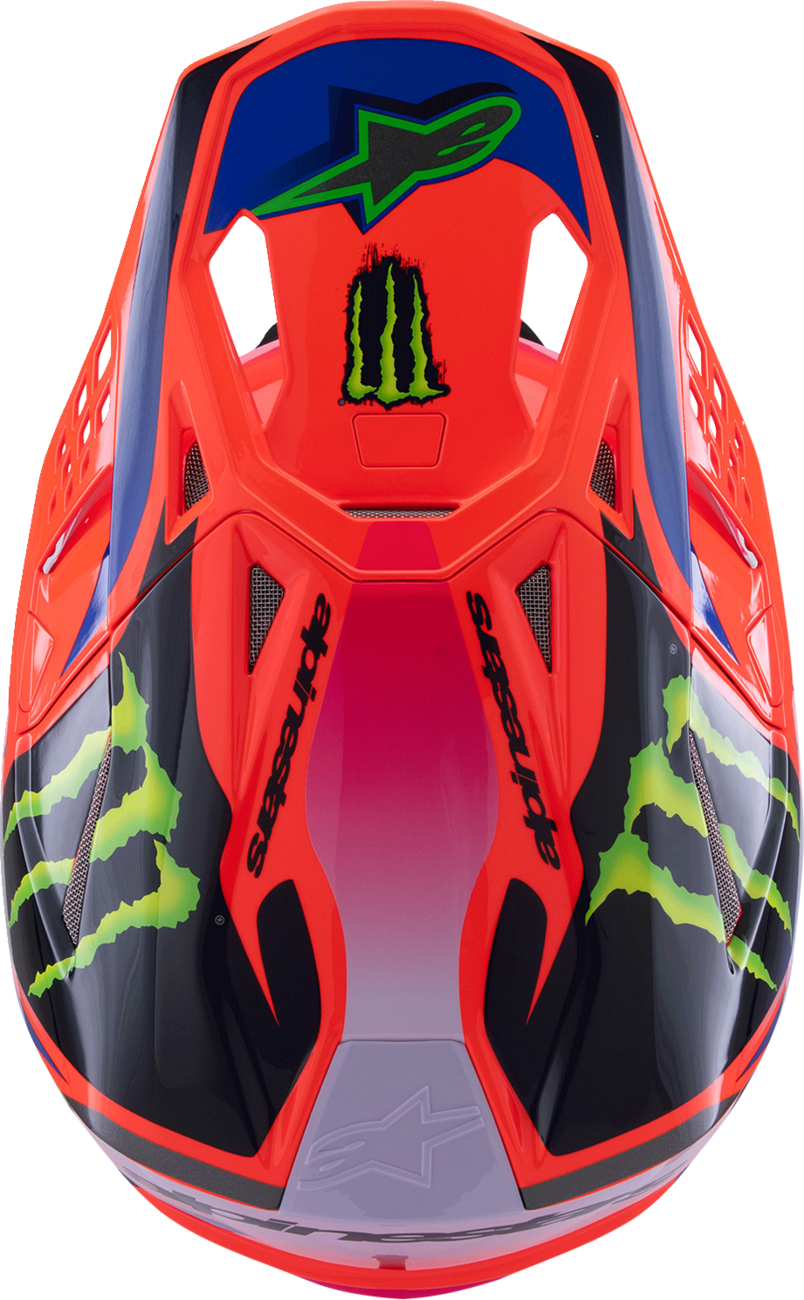 ALPINESTARS Supertech M10 Helmet - Deegan Monster - MIPS? - Gloss Orange Fluo/Purple/Pink Fluo - XL 8300425-433-XL