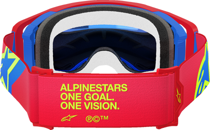 ALPINESTARS GOGGLES Supertech Goggle - Corp - Red/Blue - ABS Vision - Blue Mirror 5100325-3055