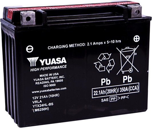 YUASA AGM Battery - YTX24HL-BS 1.08 LTR YUAM6250H