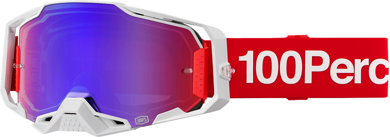 100% Armega Goggle - Corbin - Red/Blue Mirror Lens 50005-00040