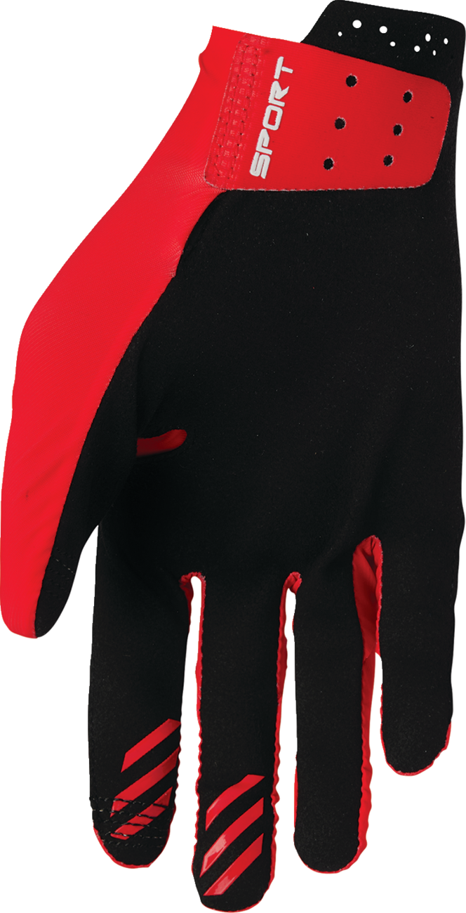 Thor Sportmode Iconic Gloves - Red