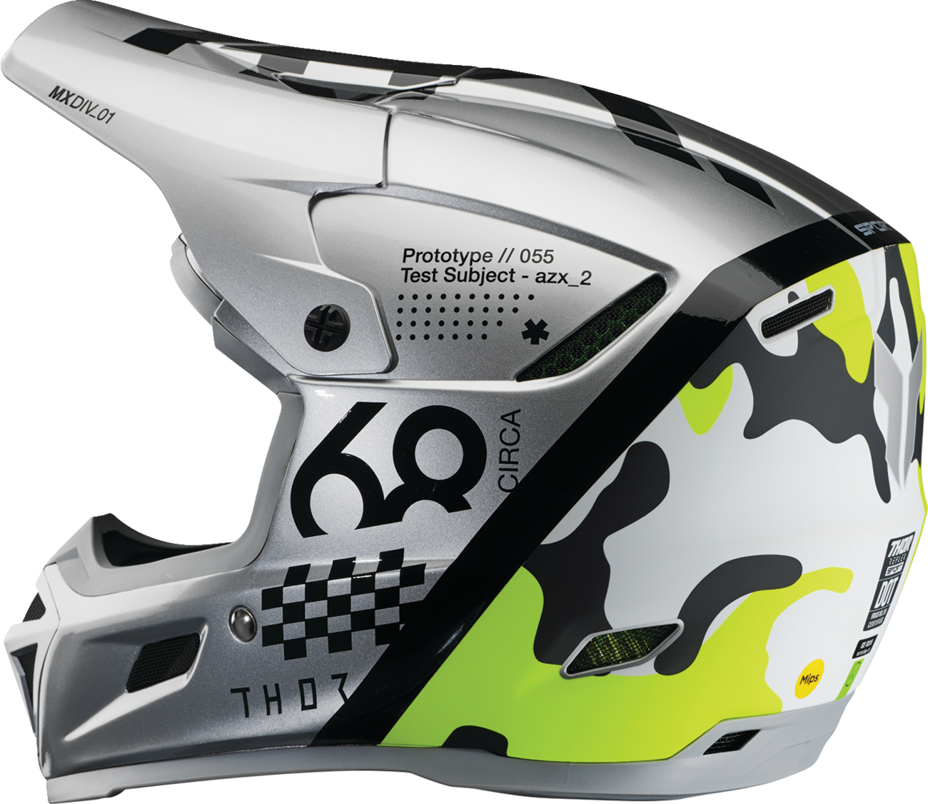 THOR Reflex Sport Helmet - Riot - MIPS® - Gray/Acid - Small 0110-8770