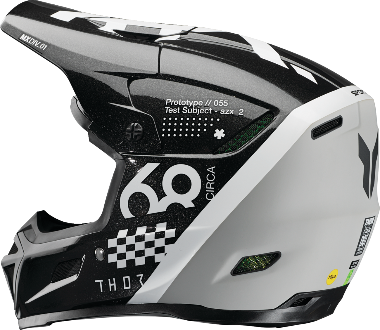 THOR Reflex Sport Helmet - Riot - MIPS® - Black/White - 2XL 0110-8780