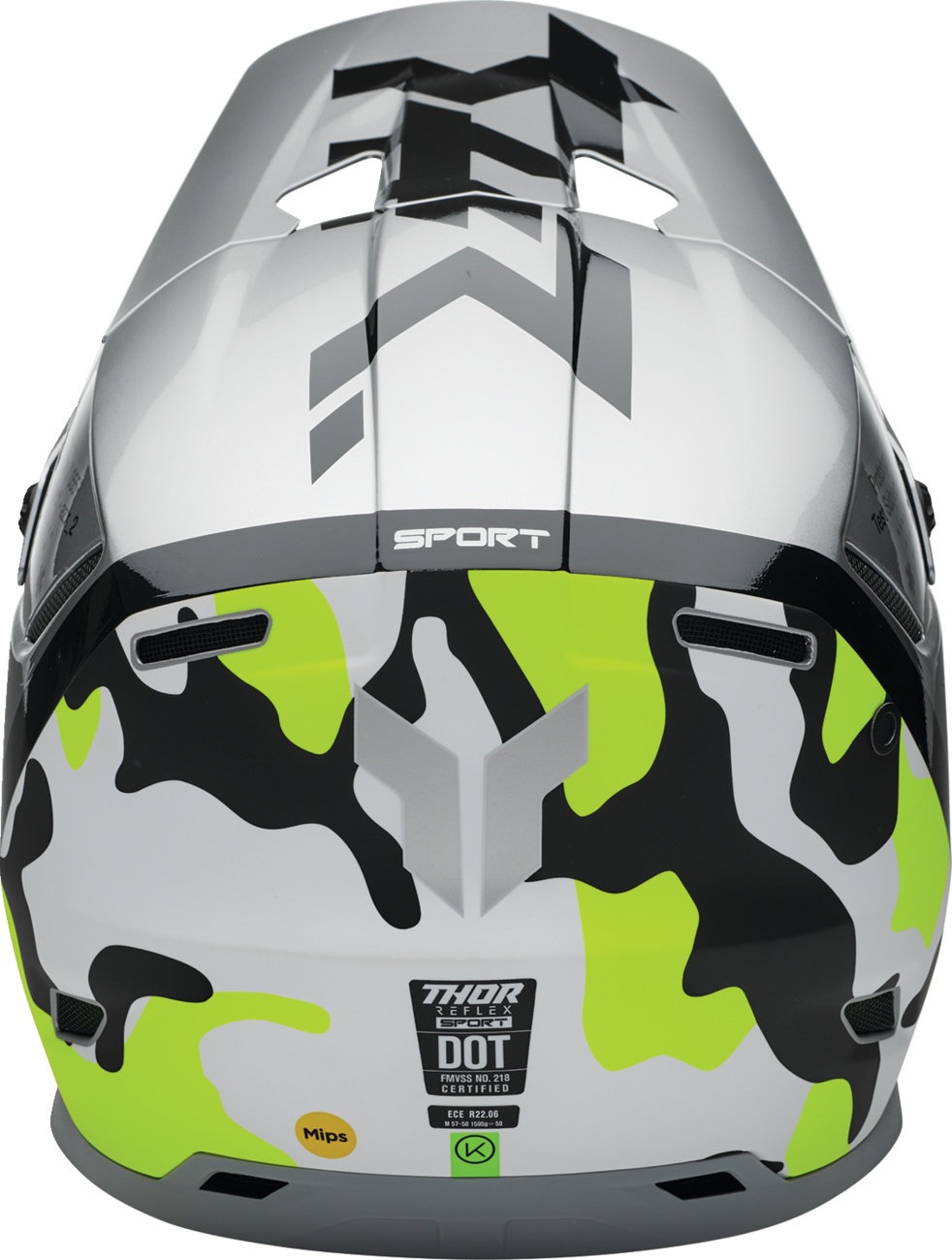 THOR Reflex Sport Helmet - Riot - MIPS® - Gray/Acid - Large 0110-8772