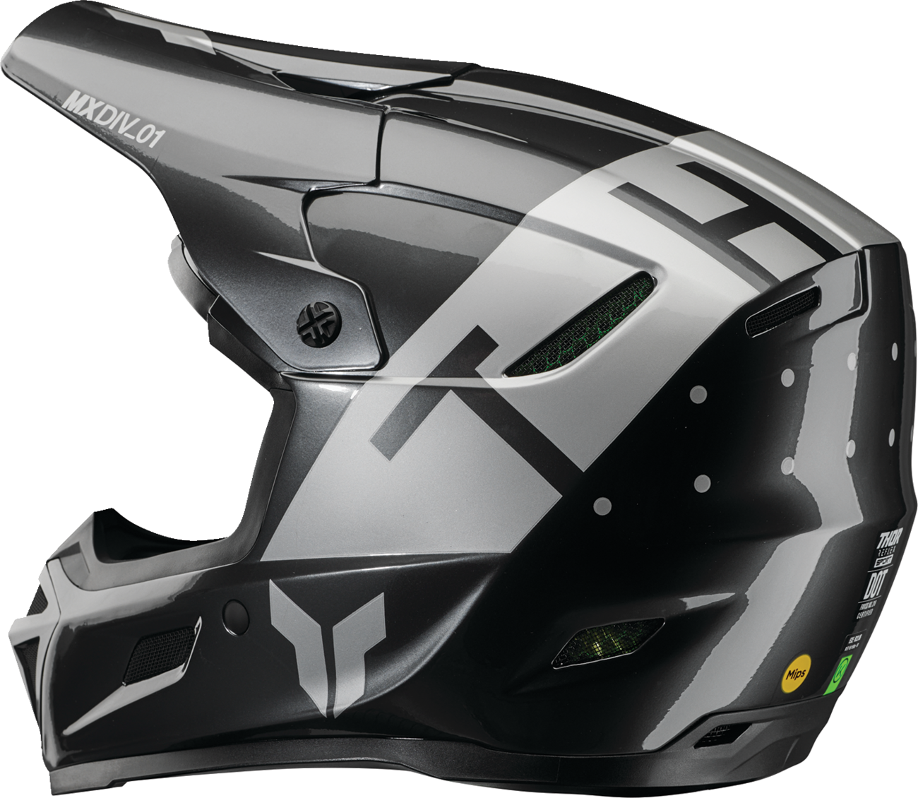 THOR Reflex Sport Helmet - Rogue - MIPS® - Charcoal/Silver - XS 0110-8793