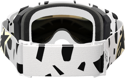 ALPINESTARS GOGGLES Supertech Goggle - Corp - White/Gold - ABS Vision - Gold Mirror 5100325-2044