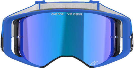 ALPINESTARS GOGGLES Supertech Goggle - Stream - Blue - Blue Mirror 5100625-7271