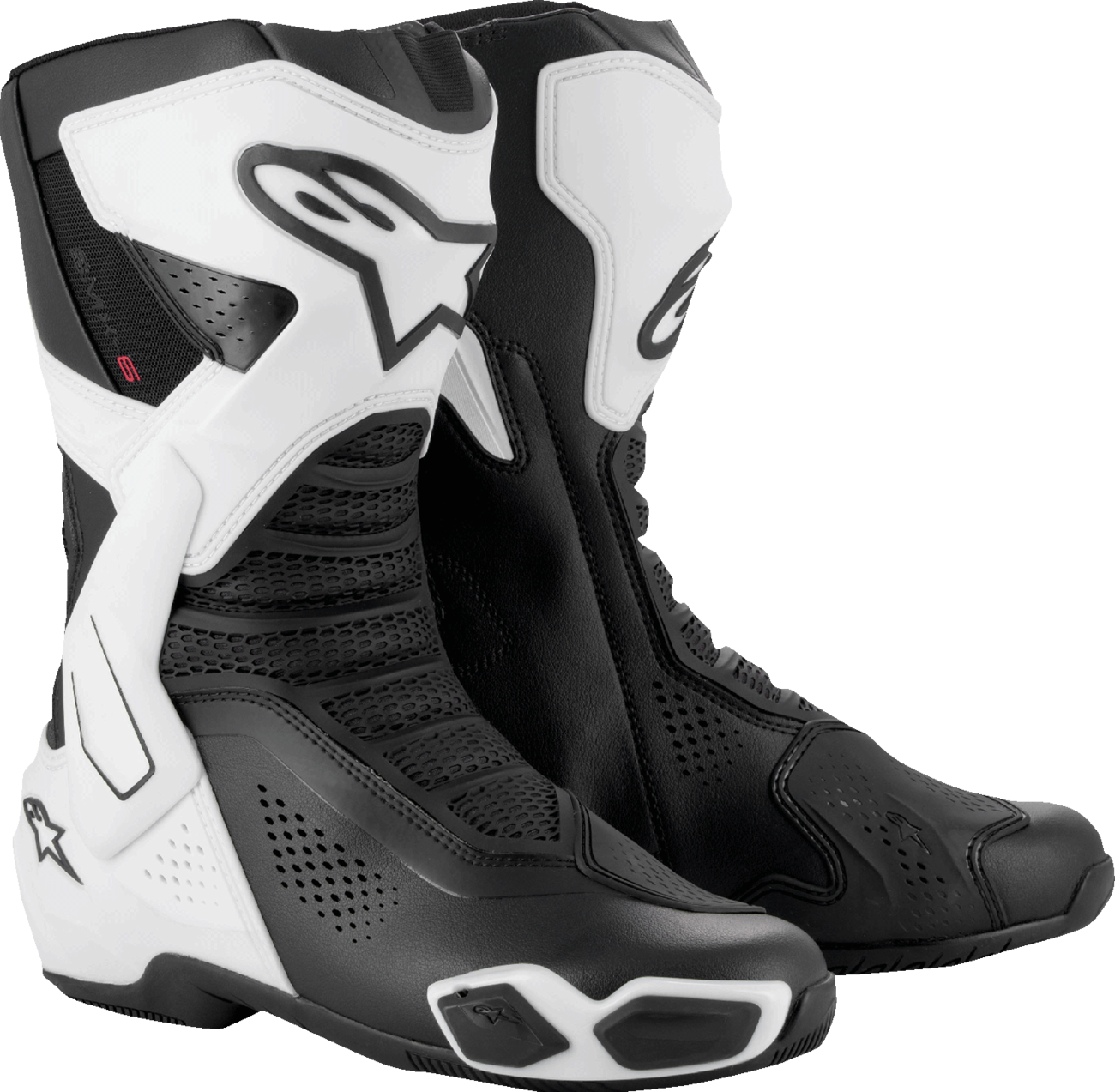 ALPINESTARS SMX-6 V3 Vented Boots - Black/White - US 12.5/EU 48 2223225-21-48