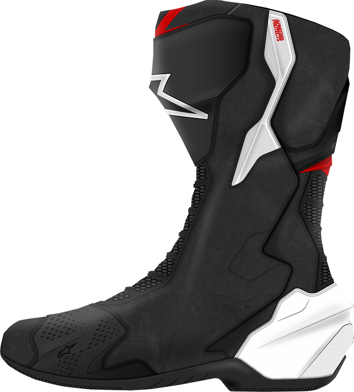 ALPINESTARS SMX-6 V3 Boots - Black/White/Red Graphic - US 6.5/EU 40 2223025-1406-40