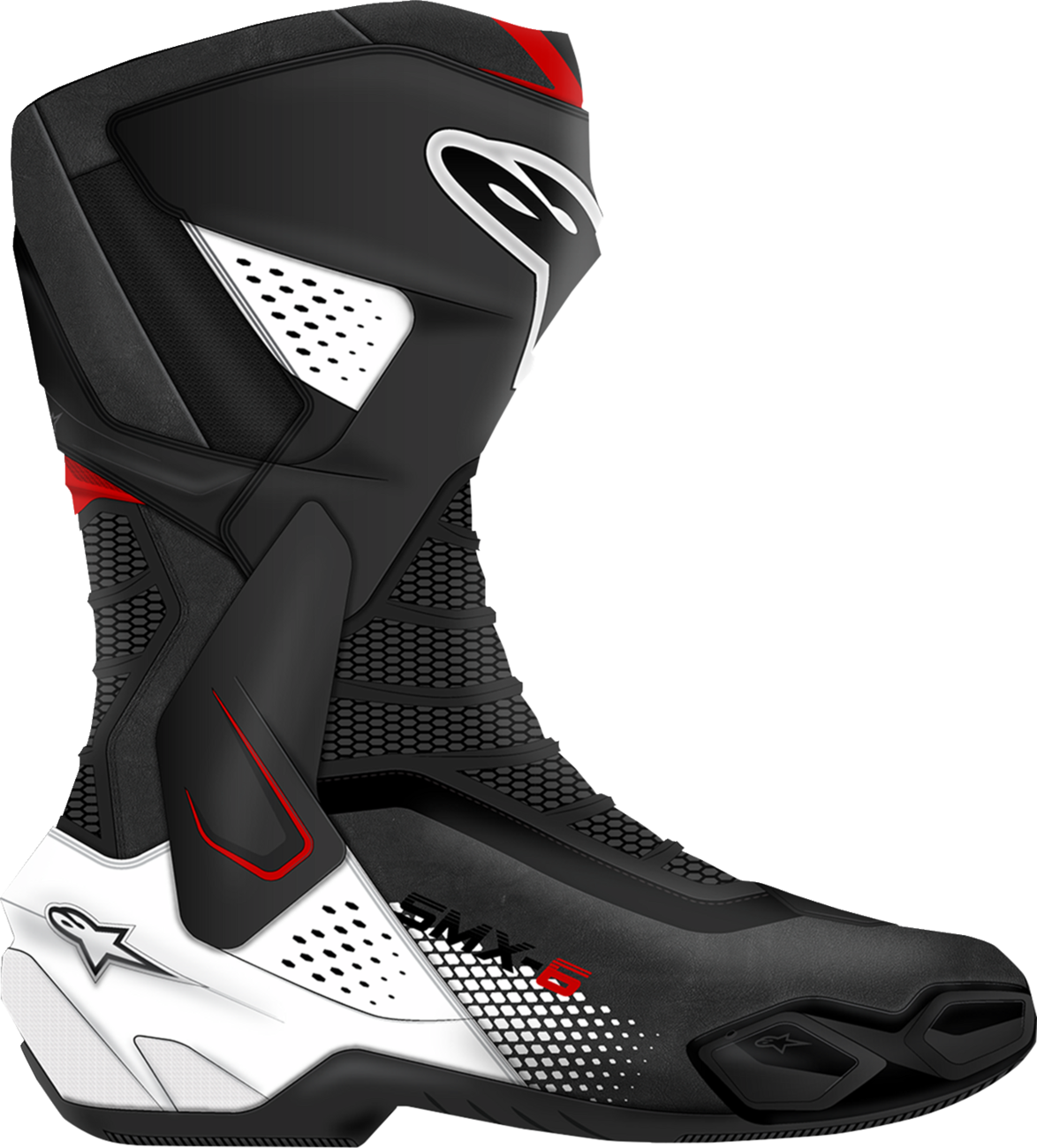 ALPINESTARS SMX-6 V3 Boots - Black/White/Red Graphic - US 7.5/EU 41 2223025-1406-41