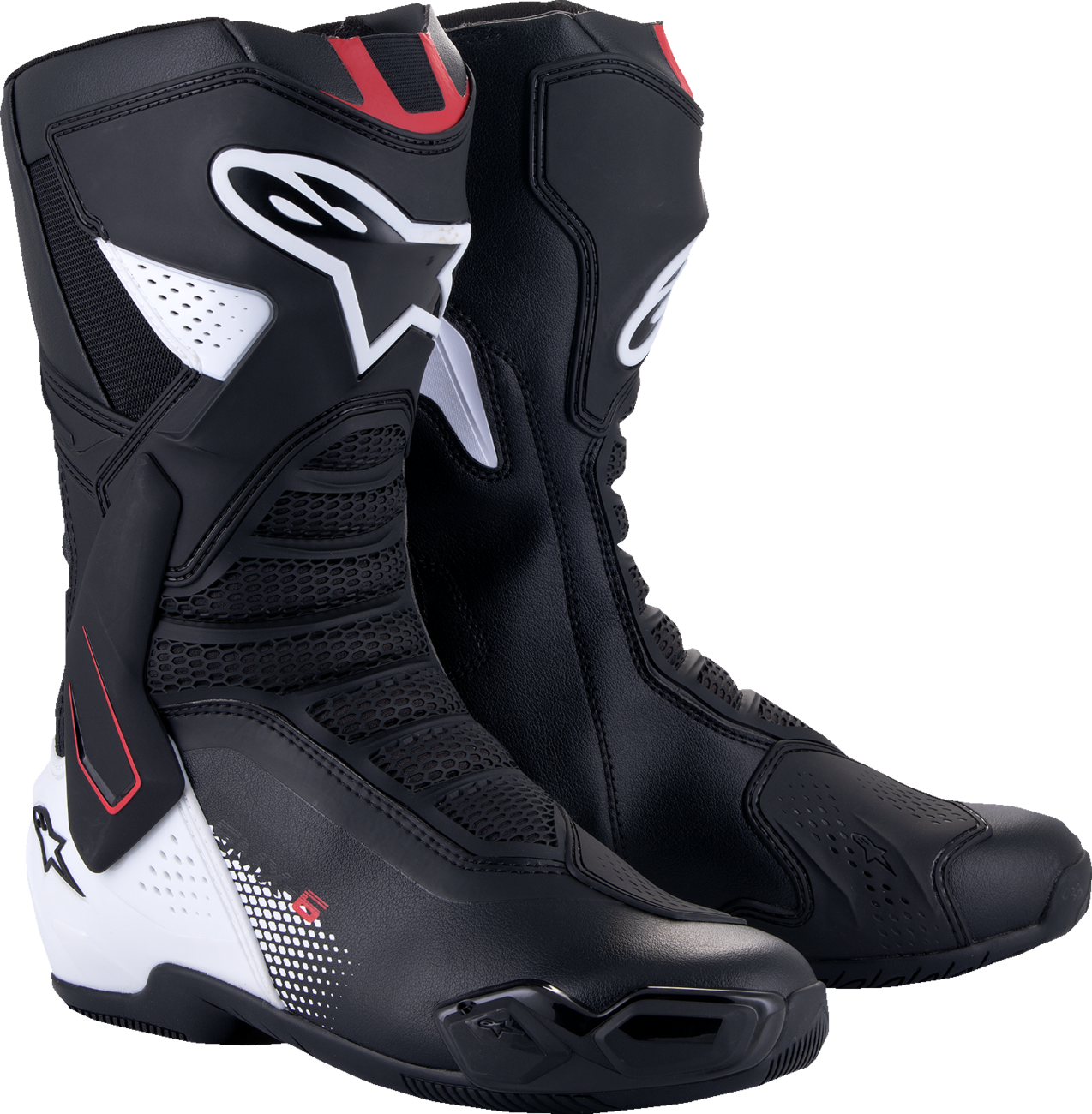 ALPINESTARS SMX-6 V3 Boots - Black/White/Red Graphic - US 10.5/EU 45 2223025-1406-45