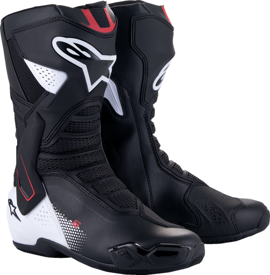 ALPINESTARS SMX-6 V3 Boots - Black/White/Red Graphic - US 11.5/EU 46 2223025-1406-46