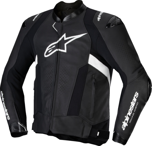 ALPINESTARS Missile v3 Leather Jacket - Black/White - US 46 / EU 56 3100125-12-56