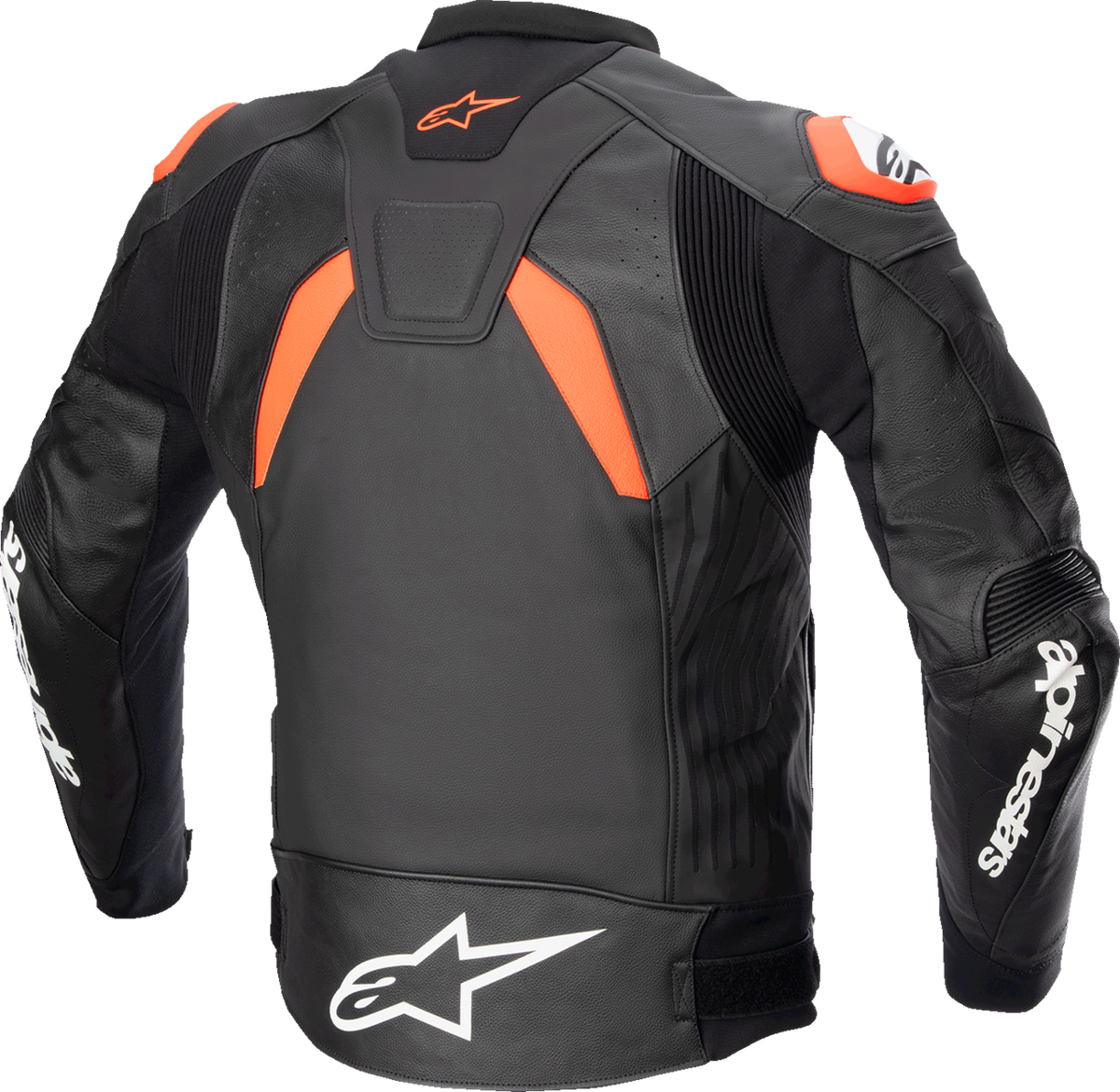 Alpinestars GP Plus v4 Leather Jacket - Black/Fluo Red/White