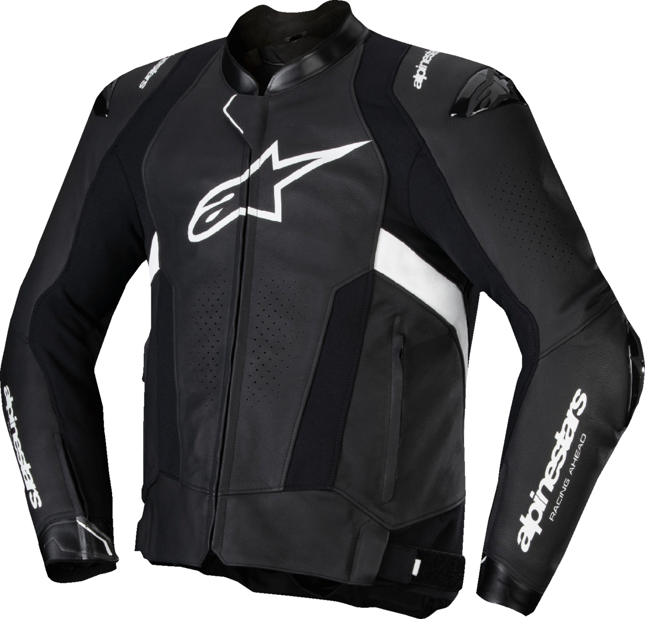 ALPINESTARS Missile v3 Leather Jacket - Black/White - US 40 / EU 50 3100125-12-50