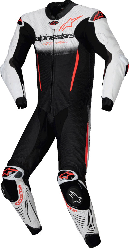 ALPINESTARS GP-R7 1-PC Leather Suit - White/Black/Red Fluo - US 50 / EU 60 3150125-233-60