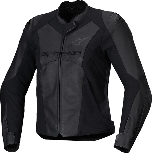 ALPINESTARS Stella Faster v3 Leather Jacket - Black/Black - US 2 / EU 38 3113625-1100-38