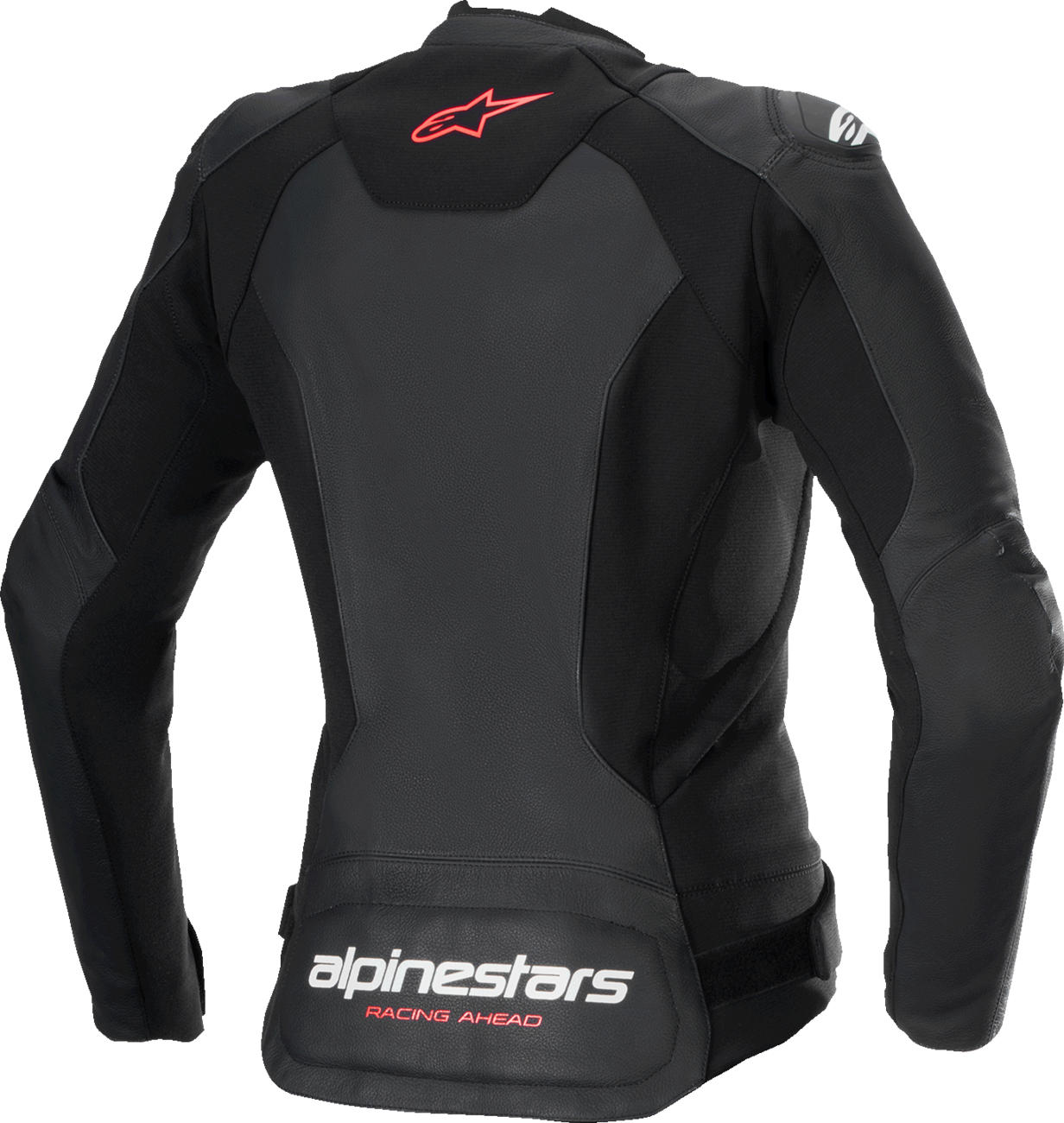 ALPINESTARS Stella Faster v3 Leather Jacket - Black/White Fluo/Coral - US 8 / EU 44 3113625-1781-44
