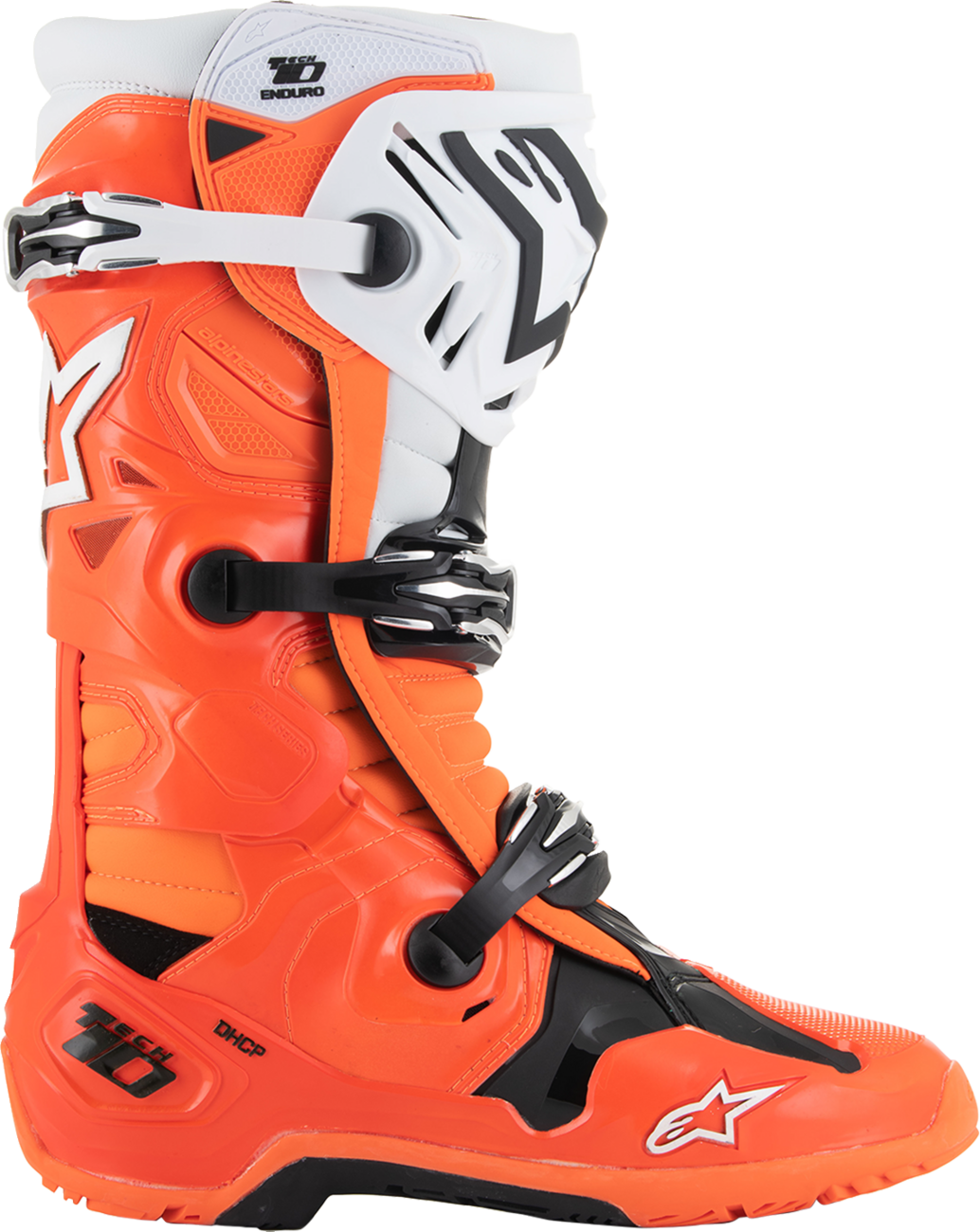 ALPINESTARS Tech 10 Enduro Boots - Fluorescent Orange/Black/White - US 14 2010025-4512-14