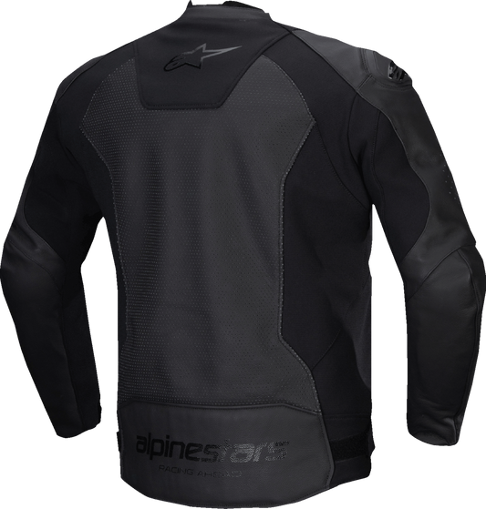 Alpinestars Faster v3 Airflow Leather Jacket - Black/Black