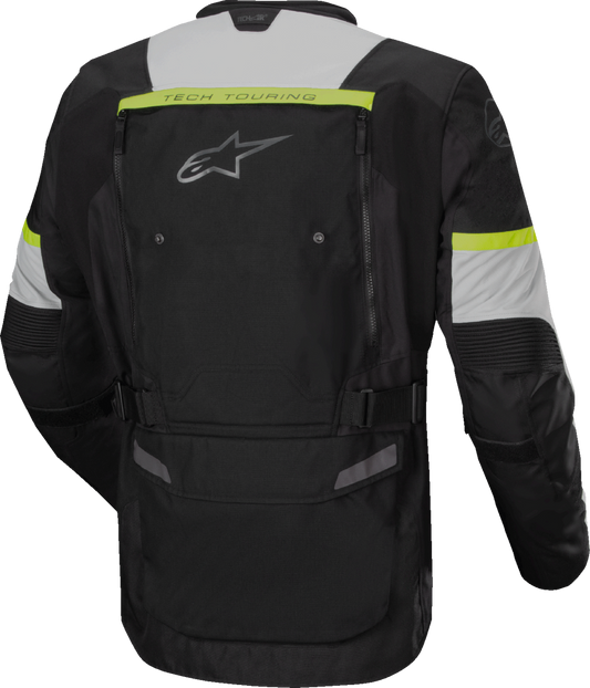 Alpinestars Bogota Pro Drystar Jacket - Dark Black/Ice Gray/Yellow Fluo