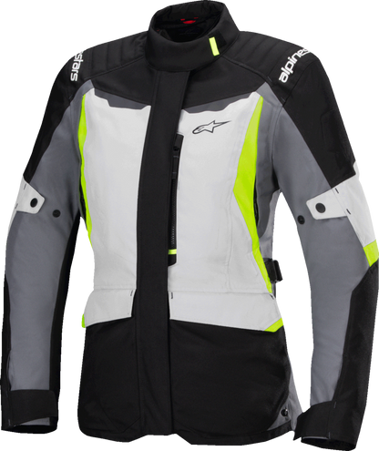 Alpinestars Stella ST-1 Waterproof Jacket - Ice Gray/Black/Yellow Fluo