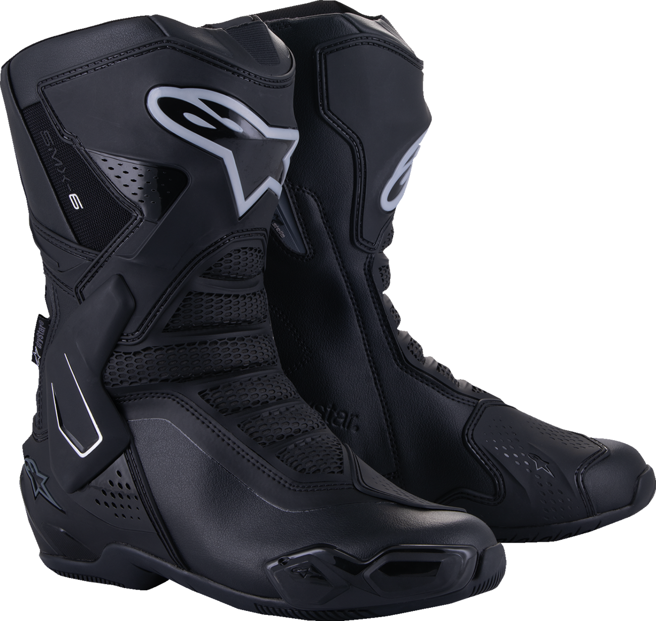 ALPINESTARS Stella SMX-6 V3 Drystar® Boots - Black/Silver - US 6 / EU 37 2243125-119-37