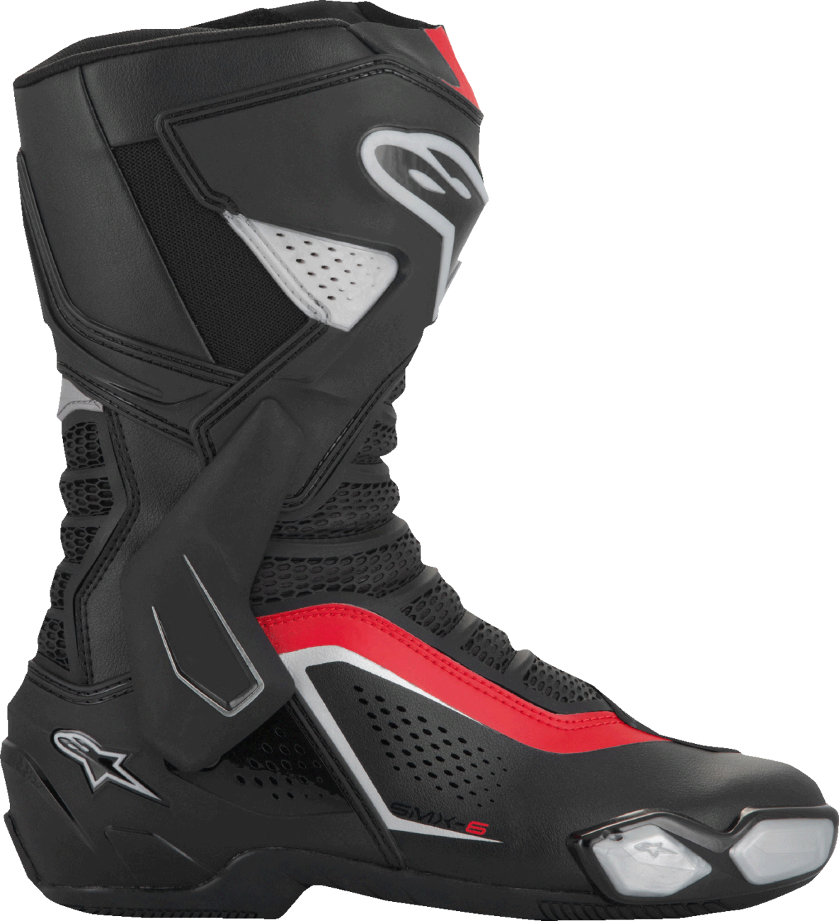 ALPINESTARS SMX-6 V3 Vented Boots - Black/Silver/Red - US 11.5/EU 46 2223225-199-46