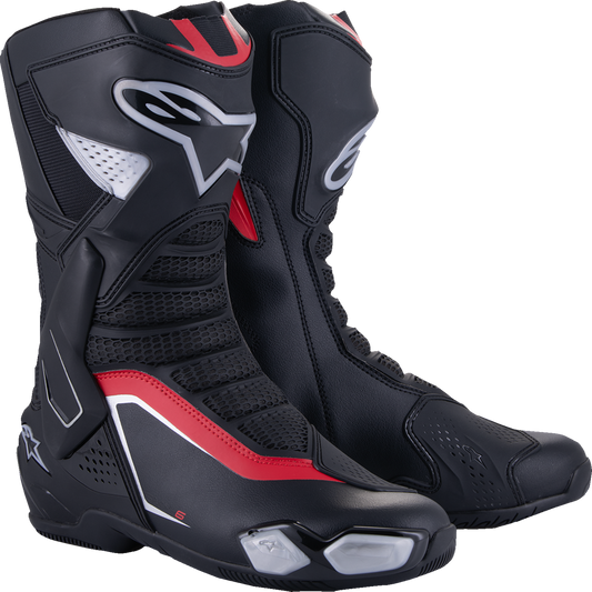 ALPINESTARS SMX-6 V3 Boots - Black/Silver/Red - US 9/EU 43 2223025-199-43