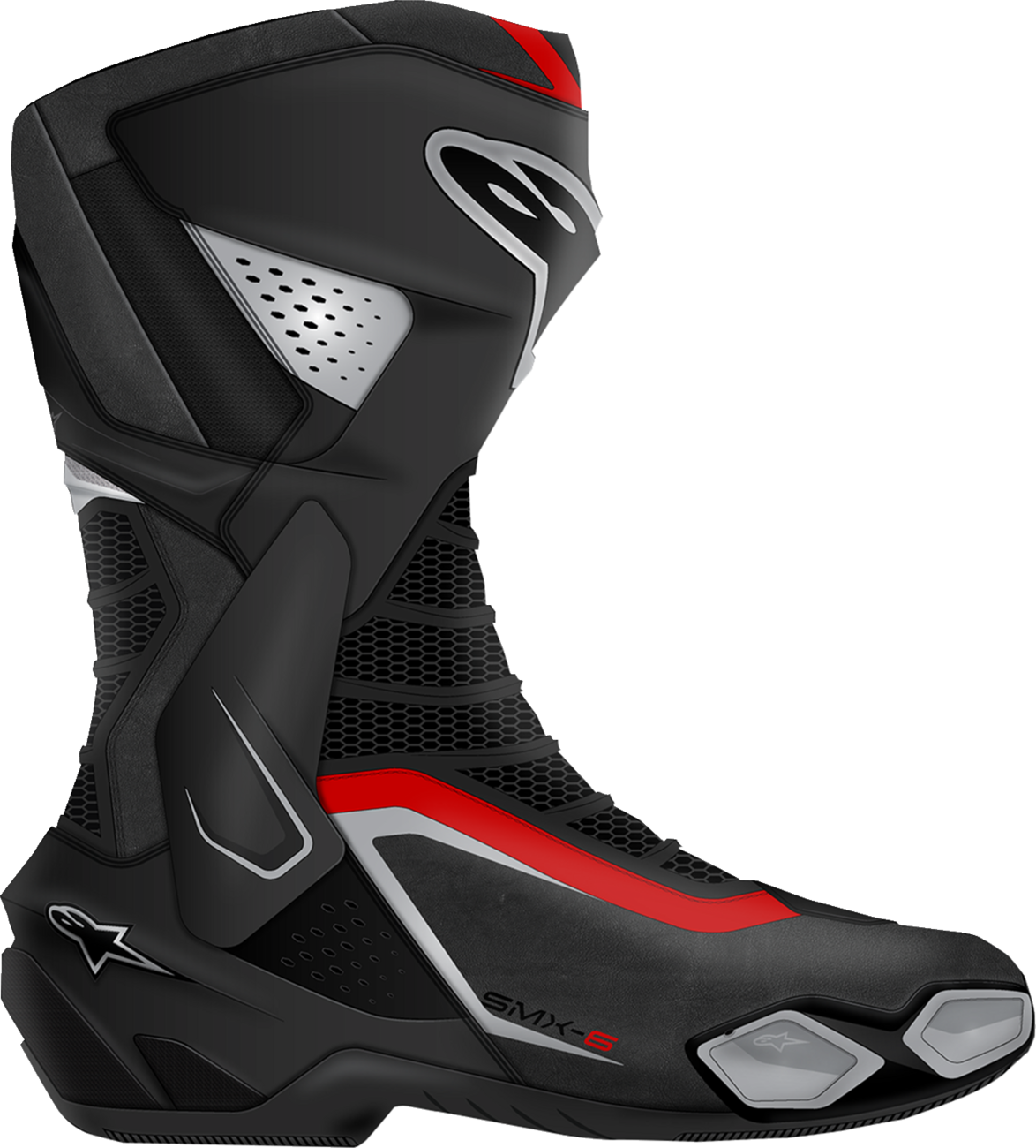 ALPINESTARS SMX-6 V3 Boots - Black/Silver/Red - US 10.5/EU 45 2223025-199-45