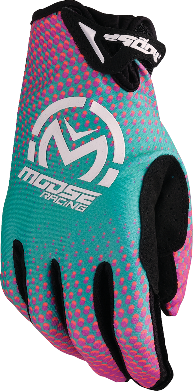 Moose Offroad SX1™ Gloves - Pink/Purple/Teal