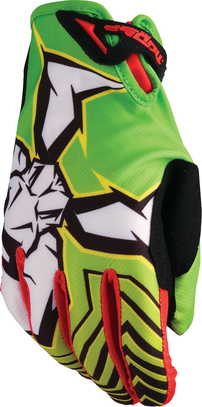 Moose Offroad Agroid™ Pro Gloves - Green/Red