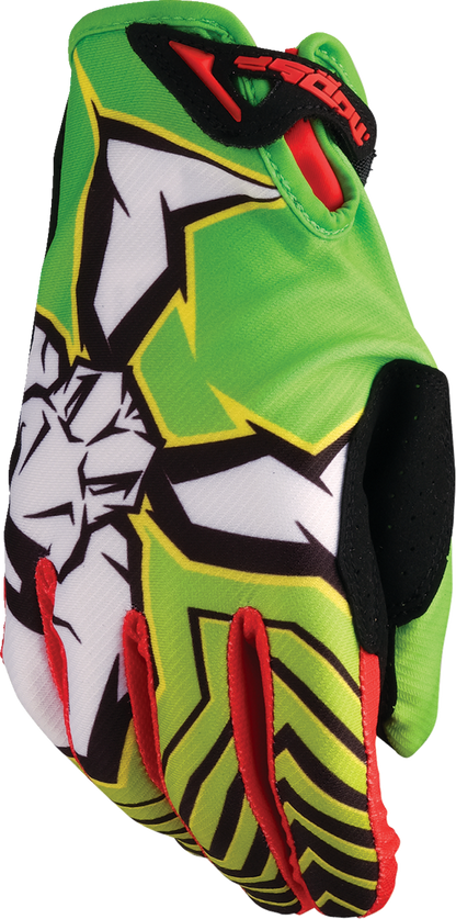 Moose Offroad Agroid™ Pro Gloves - Green/Red