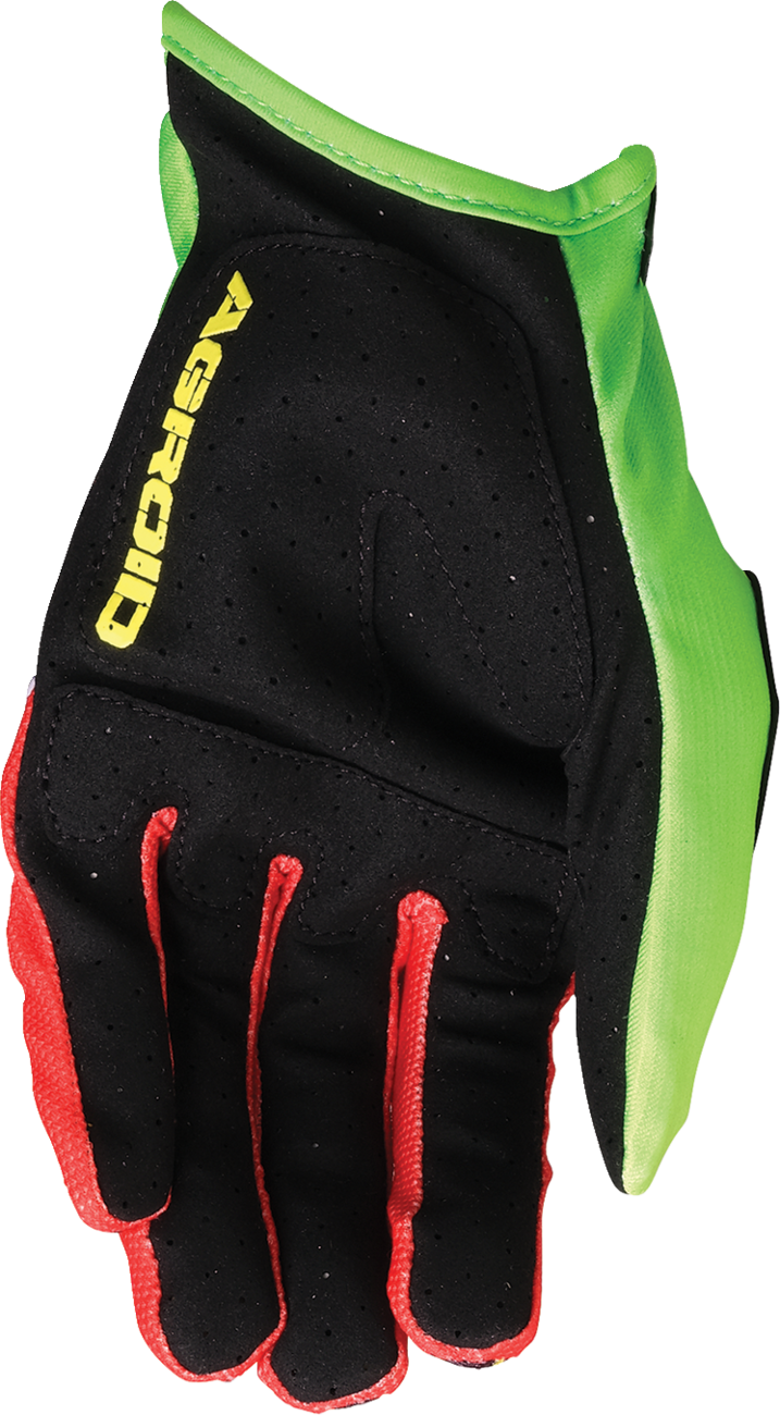 Moose Offroad Agroid™ Pro Gloves - Green/Red