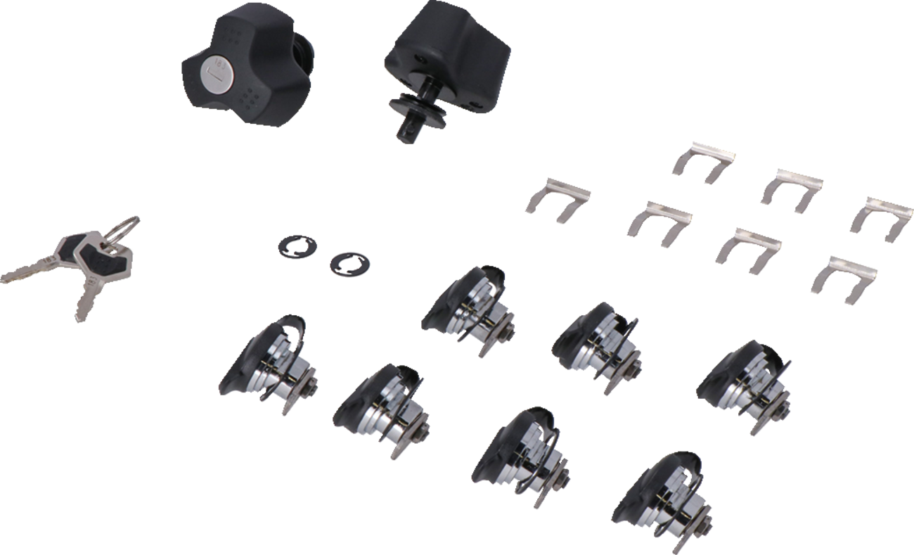 SW-MOTECH TRAX Lock Set - PRO - 9 Matching Locks with Keys QLS.00.095.15100