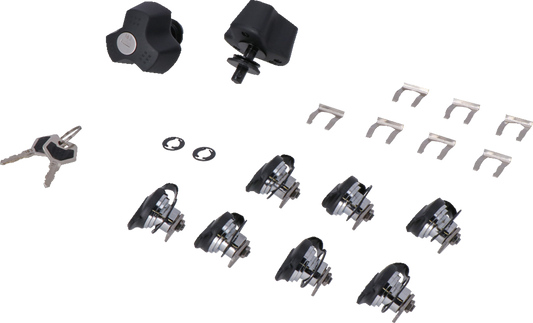 SW-MOTECH TRAX Lock Set - PRO - 9 Matching Locks with Keys QLS.00.095.15100