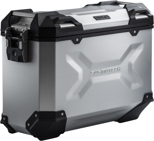 SW-MOTECH TRAX ADV Hard Case - 37 Liter - Silver - Left ALK.00.733.11000L/S