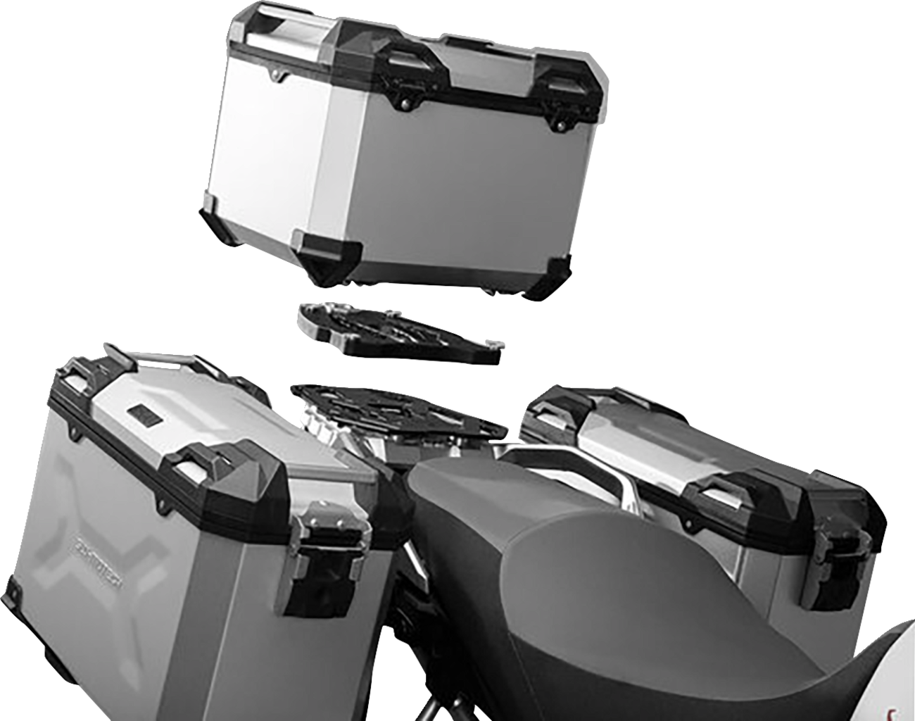 SW-MOTECH TRAX ADV Top Case - 38 Liter - Silver ALK.00.733.15000/S