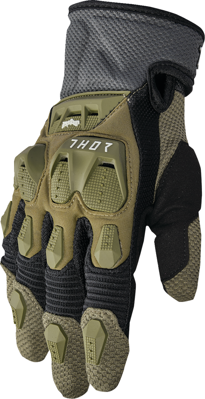 Thor Terrain Gloves - Army/Charcoal