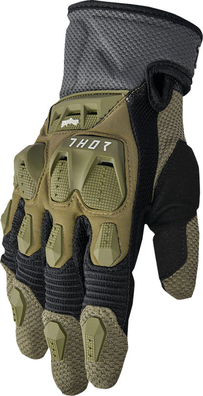 Thor Terrain Gloves - Army/Charcoal