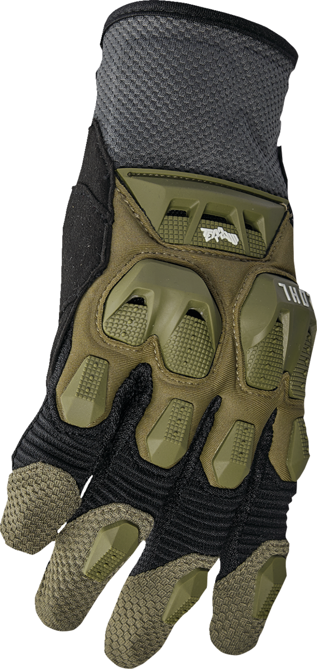 Thor Terrain Gloves - Army/Charcoal