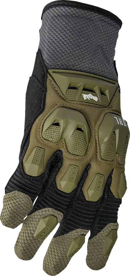 Thor Terrain Gloves - Army/Charcoal