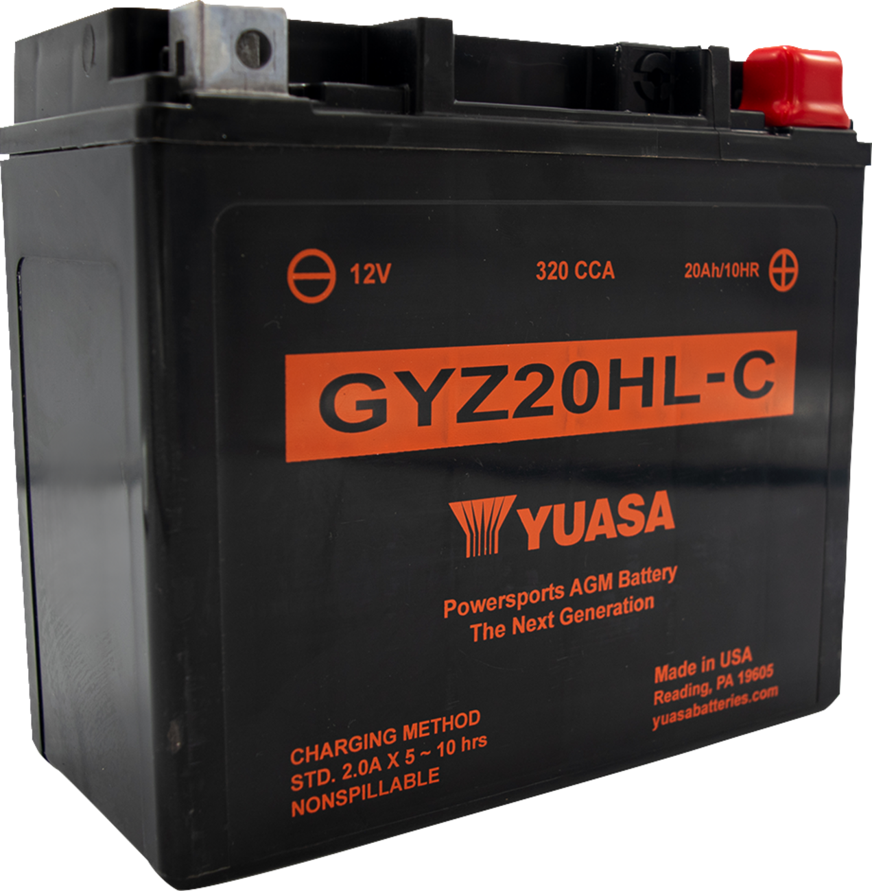 YUASA AGM Battery - GYZ20HL-C YUAM720GHC