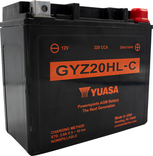 YUASA AGM Battery - GYZ20HL-C YUAM720GHC