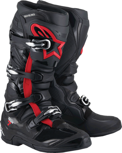 Alpinestars Tech 7 Boots - Fluorescent Red/Black